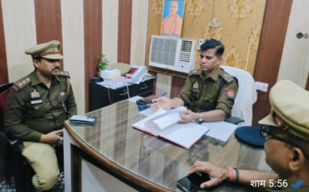 कोतवाल को लगाई कड़ी फटकार एसपी ने