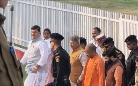 मुख्यमंत्री ने राम मंदिर का निरीक्षण करके रवाना हुए