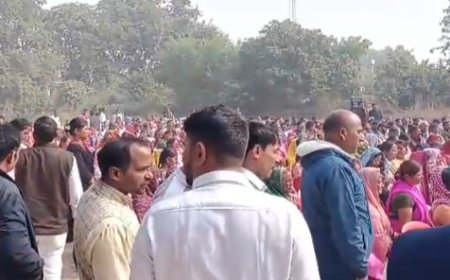 कड़ी सुरक्षा के बीच में डीएम ने दिया  निर्देश