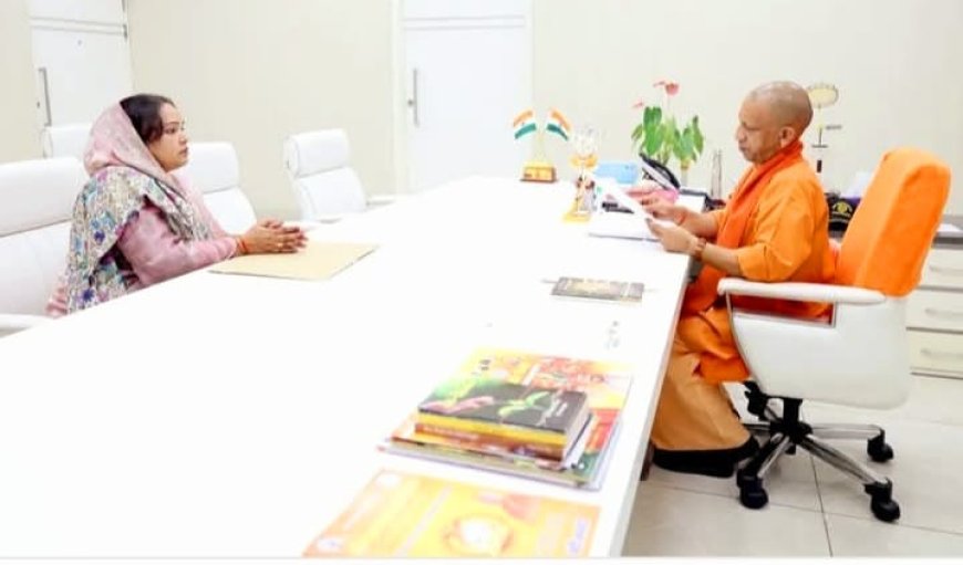 मुख्यमंत्री से मुलाकात की पूर्व विधायिका ने आलापुर